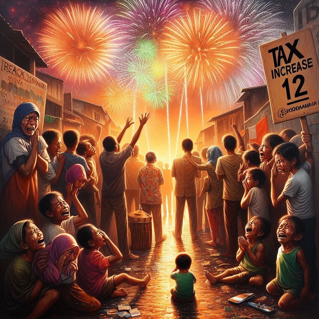 pesta di langit dan rakyat menjerit