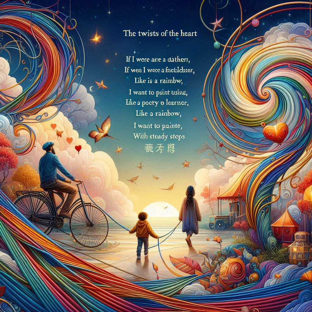 Lika-Liku Hati, Masa Kecil, Bila Aku Seorang Ayah, Andai Aku Pembelajar Puisi, Ingin Kulukis, Seperti Pelangi, Dengan Langkah yang Mantap, Duhai Cahaya