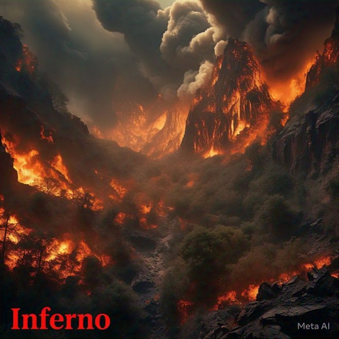 Neraka-Arsiya-SAN Ilustrasi: Meta AI/Arsiya Oganara