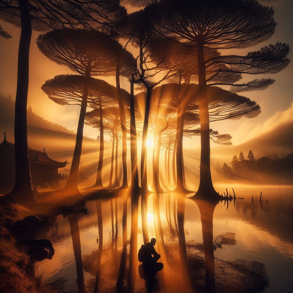 Syukur di Balik Pinus, Jawa Indonesia