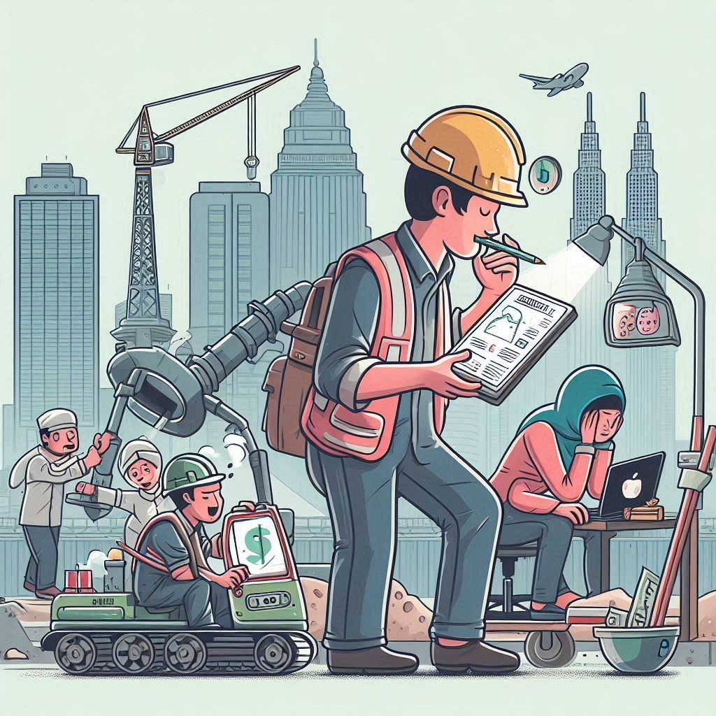 Bekerja keras atau cerdas, orang dan lokasi di Surabaya, Indonesia