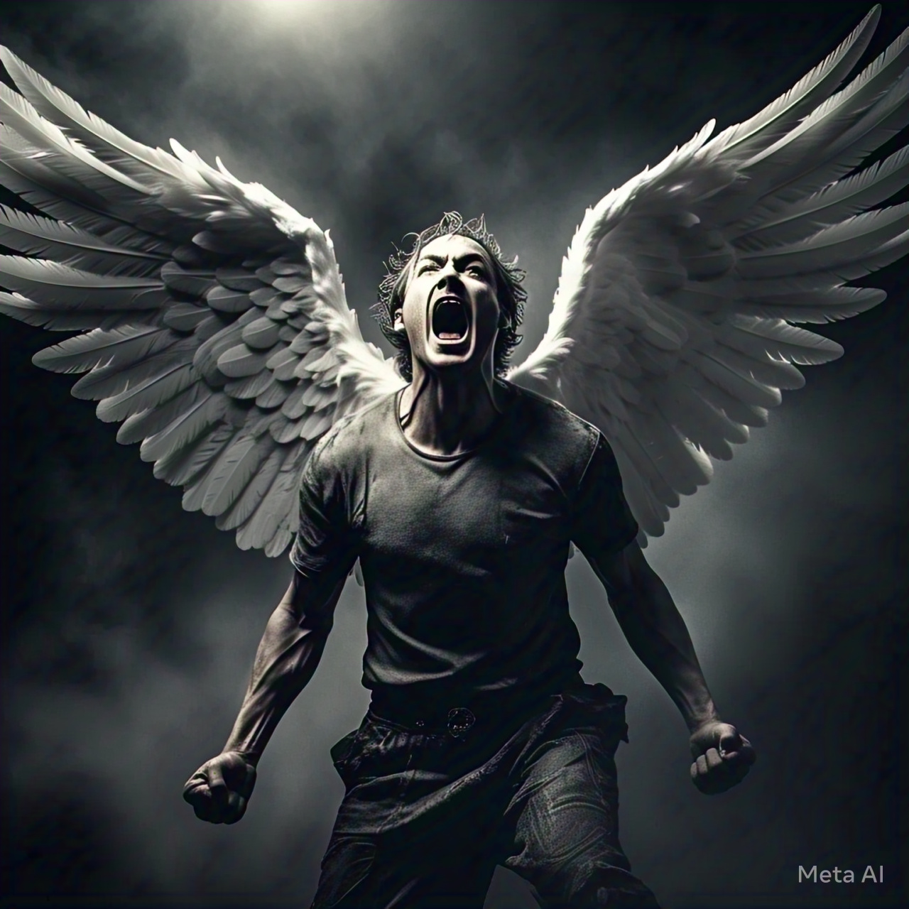 malaikat merengkuh kelam