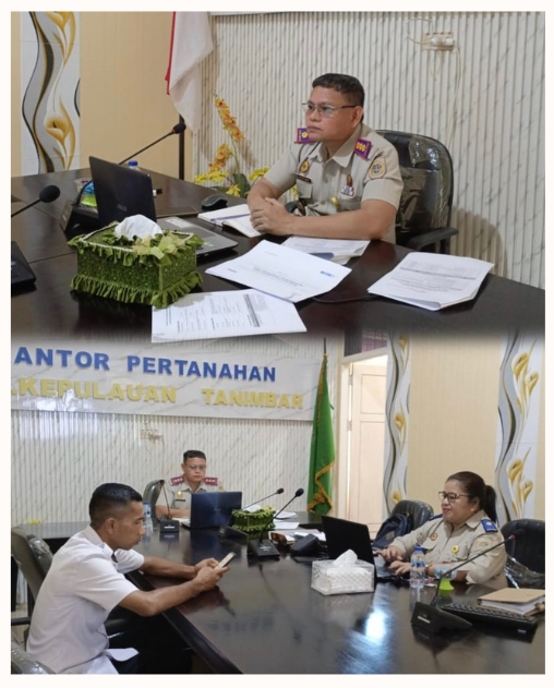 Kantah Tanimbar Ikuti Rapat KKPR Kementerian ATR/BPN